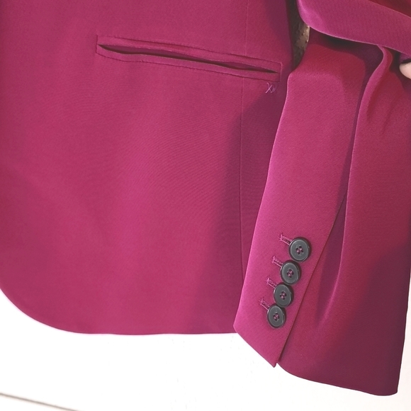 Elizabeth and James Rex Raspberry classic blazer, sz 8 - Picture 3 of 11
